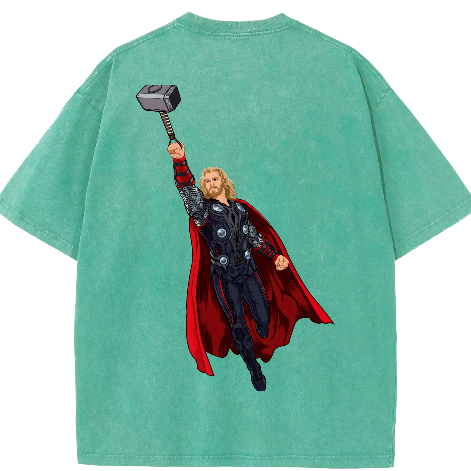 （画像用） アベンジャーズ The Avengers 綿100% ヴィンテージ風 半袖Tシャツ（背面プリント）